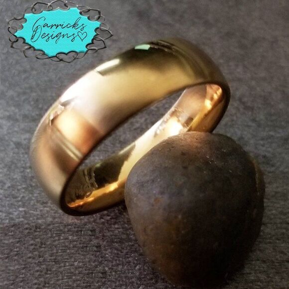 Engraved Womens Matte Gold Promise Ring Band Personalized Promise Ring For Girls - Picture 9 of 12